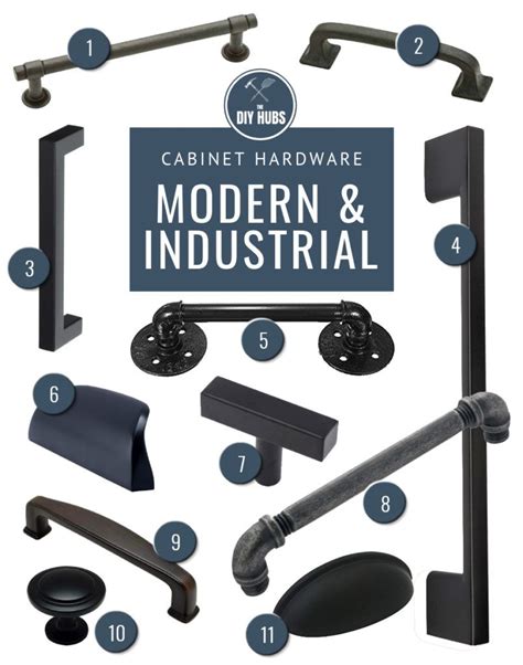 rustic modern industrial cabinet hardware